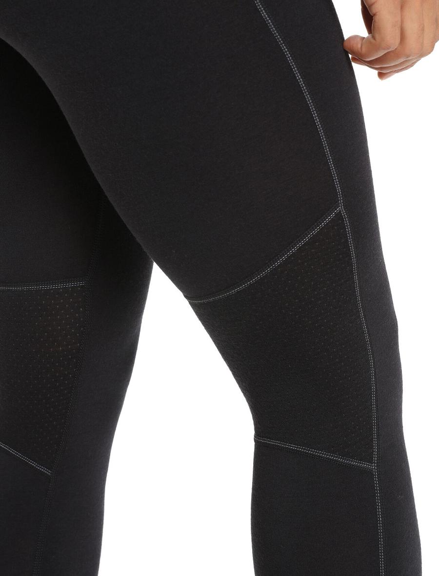 Icebreaker BodyfitZone™ Merino 200 Zone Thermal Naisten Leggingsit Mustat | FI 1540PJJQ